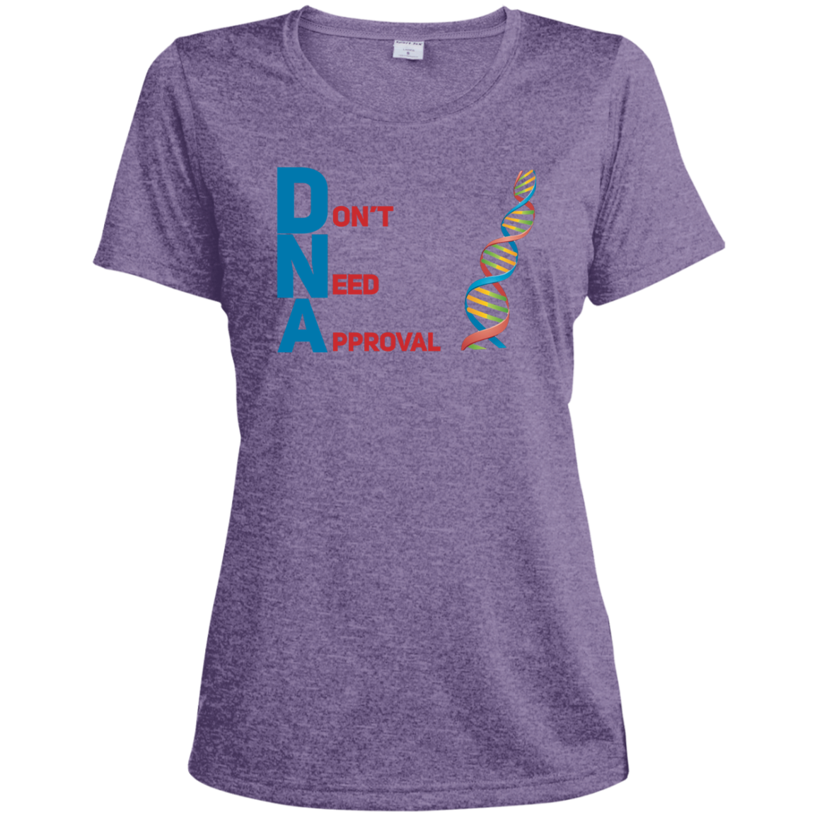 Load image into Gallery viewer, DNA - Don't Need Approval Ladies' Heather Dri-Fit Moisture-Wicking T-Shirt