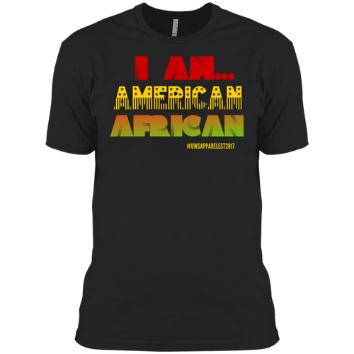 I AM AMERICAN AFRICAN Men's Made in USA Cotton T-Shirt
