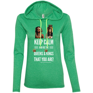 Keep Calm... Ladies' LS T-Shirt Hoodie