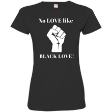 Load image into Gallery viewer, BLACK LOVE Ladies&#39; Fine Jersey T-Shirt