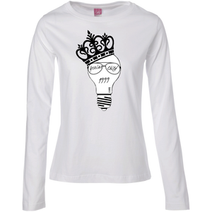 Genius Child (1999 w/crown) Ladies' LS Cotton T-Shirt