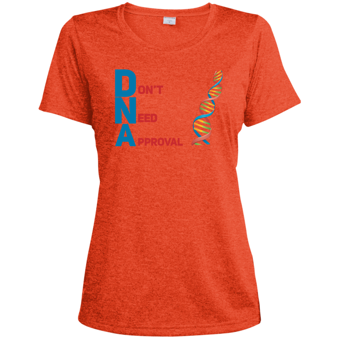 Load image into Gallery viewer, DNA - Don't Need Approval Ladies' Heather Dri-Fit Moisture-Wicking T-Shirt