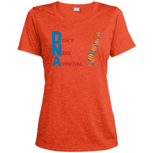 Load image into Gallery viewer, DNA - Don&#39;t Need Approval Ladies&#39; Heather Dri-Fit Moisture-Wicking T-Shirt