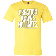 Load image into Gallery viewer, &quot;Creation Knows No Limits&quot; Unisex Jersey Short-Sleeve T-Shirt