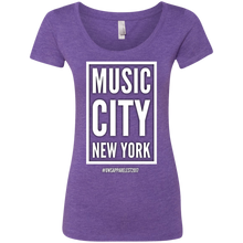 Load image into Gallery viewer, MUSIC CITY NEW YORK Ladies&#39; Triblend Scoop