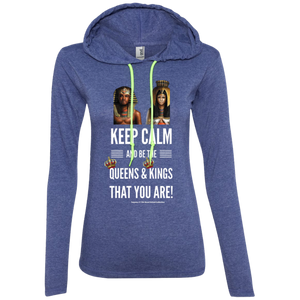 Keep Calm... Ladies' LS T-Shirt Hoodie