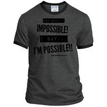 Load image into Gallery viewer, Impossible...I&#39;m POSSIBLE! Ringer Tee