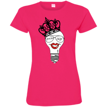 Load image into Gallery viewer, Genius Child (smiling lips) Ladies&#39; Fine Jersey T-Shirt