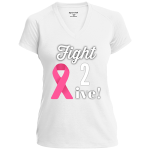 "Fight 2 Live"  Ladies' Performance T-Shirt