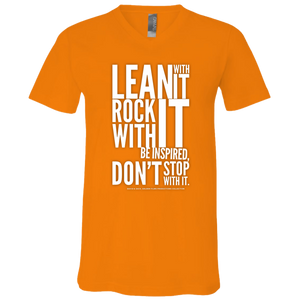 "Lean With It..."  Unisex Jersey SS V-Neck T-Shirt