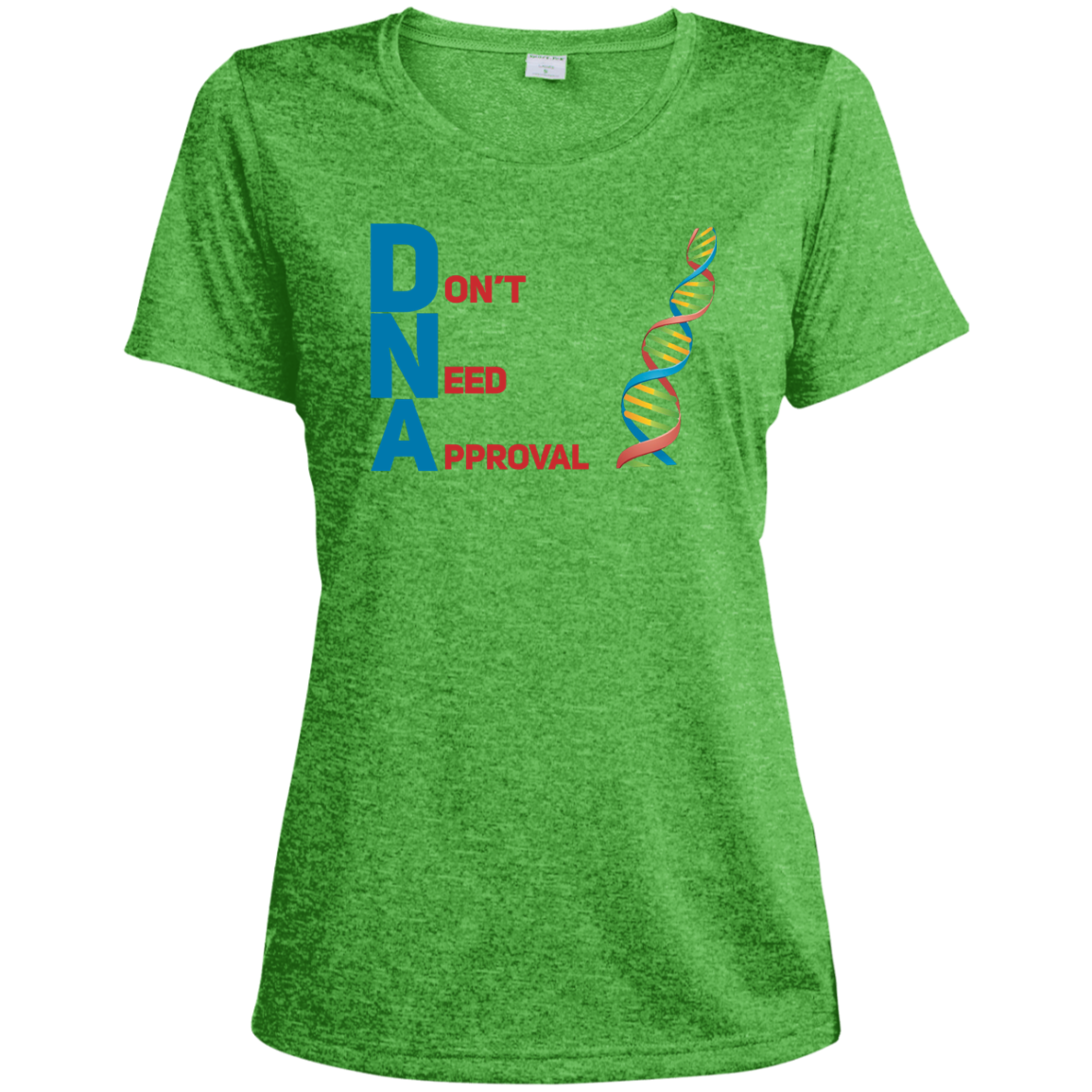 Load image into Gallery viewer, DNA - Don't Need Approval Ladies' Heather Dri-Fit Moisture-Wicking T-Shirt