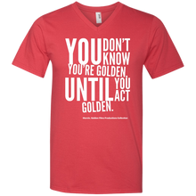 Load image into Gallery viewer, “You Don’t Know...” Men&#39;s Printed V-Neck T-Shirt
