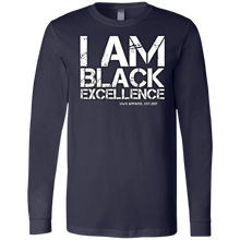 Load image into Gallery viewer, I AM BLACK EXCELLENCE Men&#39;s Jersey LS T-Shirt