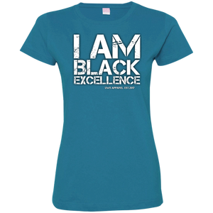 I AM BLACK EXCELLENCE Ladies' Fine Jersey T-Shirt
