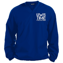 Load image into Gallery viewer, UWS TIME COLLECTION (White print) Pullover V-Neck Windshirt