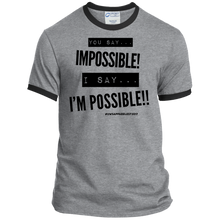 Load image into Gallery viewer, Impossible...I&#39;m POSSIBLE! Ringer Tee