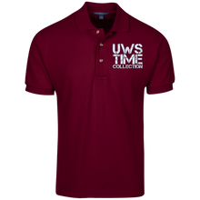 Load image into Gallery viewer, UWS TIME COLLECTION logo (white print) Port Authority Cotton Pique Knit Polo