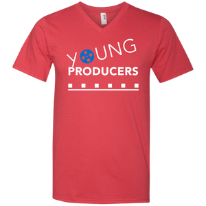 YOUNG PRODUCERS Men's Printed V-Neck T-Shirt