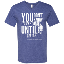 Load image into Gallery viewer, “You Don’t Know...” Men&#39;s Printed V-Neck T-Shirt