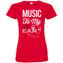 Load image into Gallery viewer, &quot;Music To My Ear...&quot; Ladies&#39; Fine Jersey T-Shirt
