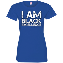 Load image into Gallery viewer, I AM BLACK EXCELLENCE Ladies&#39; Fine Jersey T-Shirt