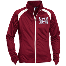 Load image into Gallery viewer, UWS TIME COLLECTION (white print) Ladies&#39; Raglan Sleeve Warmup Jacket