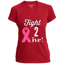 Load image into Gallery viewer, &quot;Fight 2 Live&quot;  Ladies&#39; Performance T-Shirt