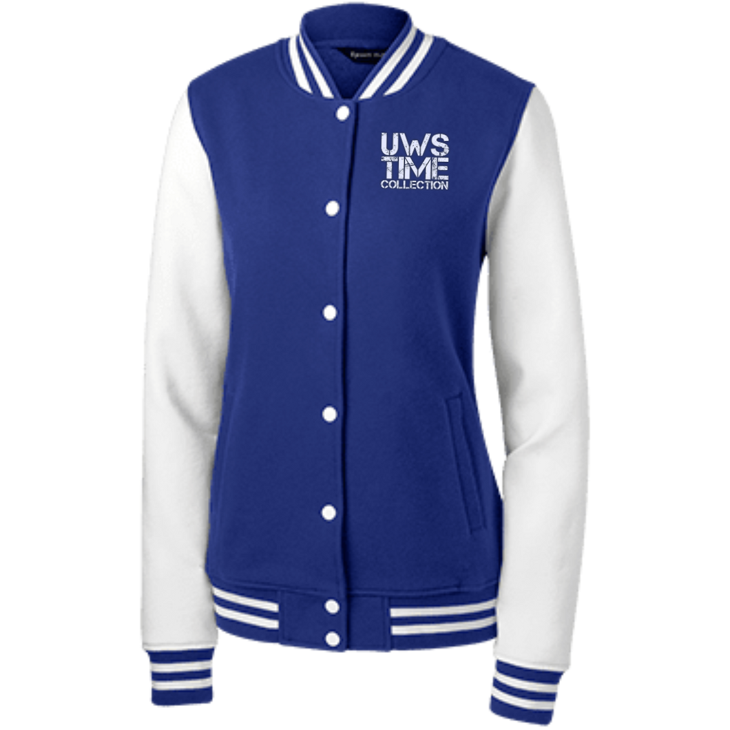 UWS TIME COLLECTION Ladies' Fleece Letterman Jacket