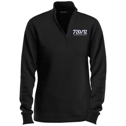 720/12 TGNS! (White print) Sport-Tek Ladies' 1/4 Zip Sweatshirt