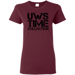 UWS Time Collection logo! Black print Ladies T-Shirt