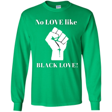 Load image into Gallery viewer, BLACK LOVE Gildan Youth LS T-Shirt