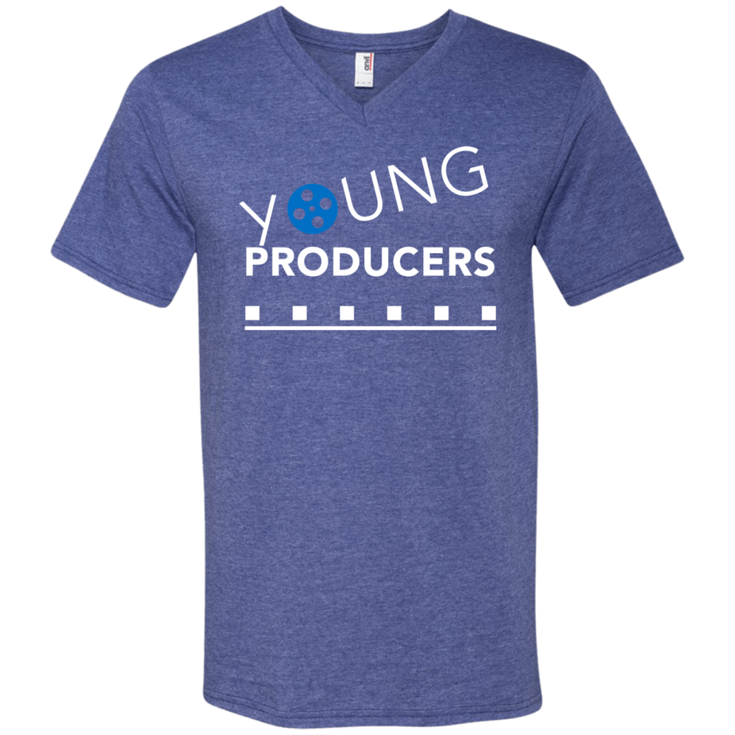 YOUNG PRODUCERS Men's Printed V-Neck T-Shirt