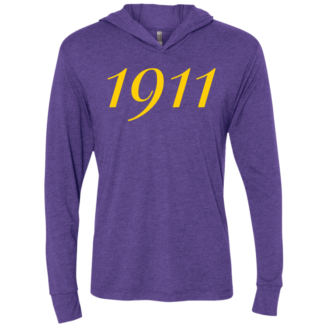 1911 Unisex Triblend LS Hooded T-Shirt