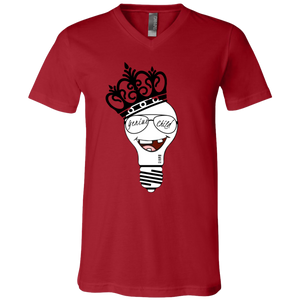 Genius Child (bucky grin) Unisex Jersey SS V-Neck T-Shirt