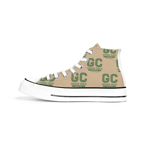 GC CHUCKS High Top (Genius Child) Tan/Green