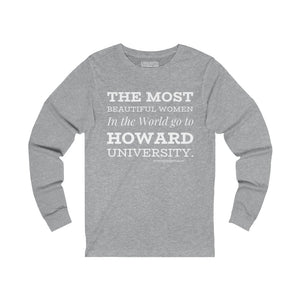 HOWARD WOMEN Unisex Jersey Long Sleeve Tee