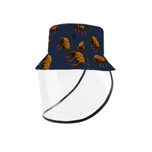 Load image into Gallery viewer, BISON HOUSE Packable Bucket Hat with Removable TPU Full Face Shield