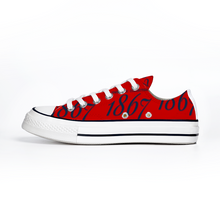 Load image into Gallery viewer, 1867 Chucks BISON Low Top (Red)