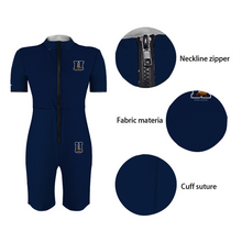 Load image into Gallery viewer, H•1867 Women&#39;s Short Sleeve Zipper Jumpsuit (HOWARD)