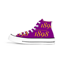 Load image into Gallery viewer, 1898 Chucks Gold Bear Canvas High Top (Miles College)