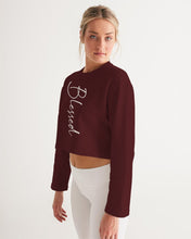 Load image into Gallery viewer, &quot;Blessed&quot; Women&#39;s Cropped Sweatshirt