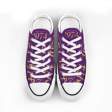 Load image into Gallery viewer, 1974 Chucks Eagle Low Top Canvas Shoe (Miles Law School)