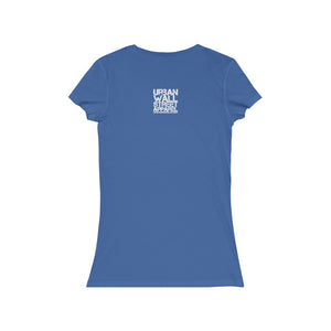 “...Loving Me” Women's Jersey Short Sleeve V-Neck Tee