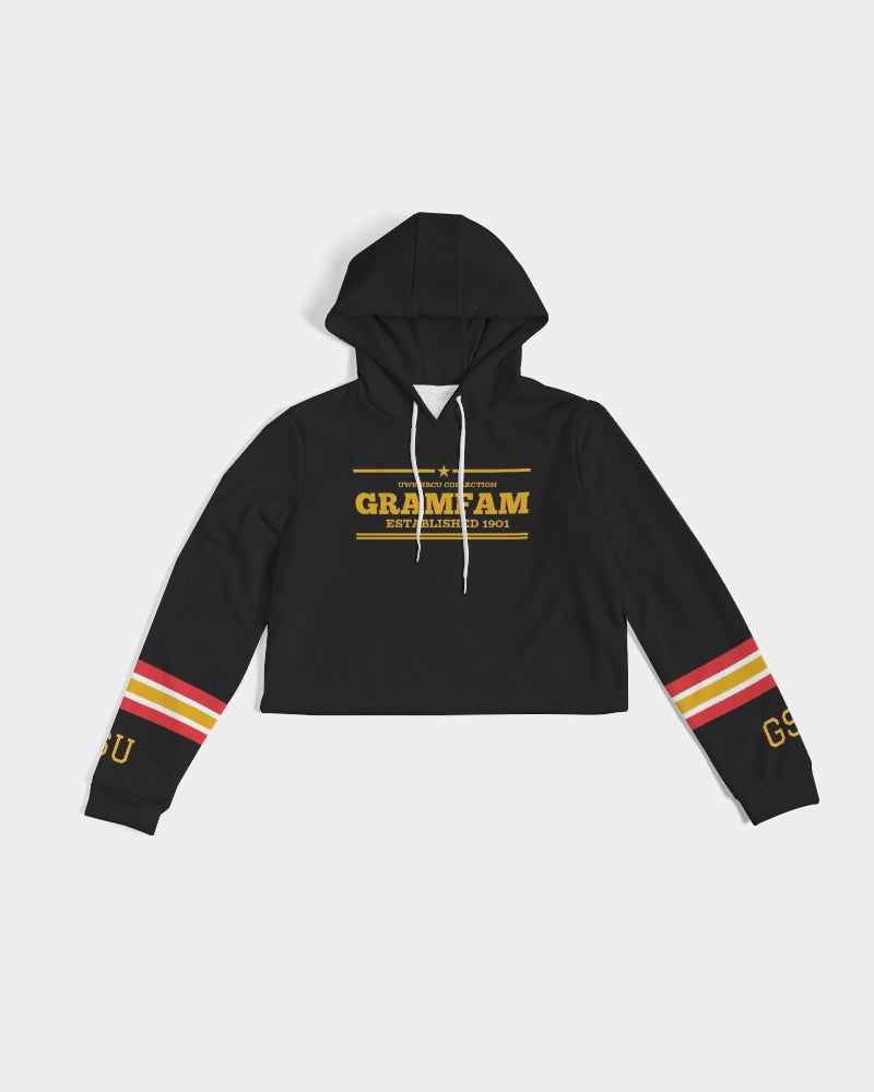 GRAMFAM Women's Cropped Hoodie (Grambling)