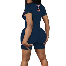 Load image into Gallery viewer, H 1867 BISON Women&#39;s  Short Sleeve Zipper Jumpsuits (Howard)