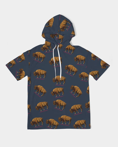 BISON Men's Premium Heavyweight Short Sleeve Hoodie