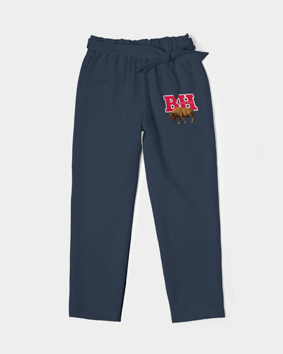 Bison House Women's Belted Tapered Pants