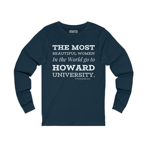 HOWARD WOMEN Unisex Jersey Long Sleeve Tee