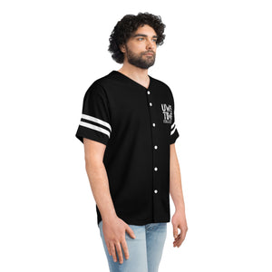 TIME COLLECTION Men's Baseball Jersey (Black/White)