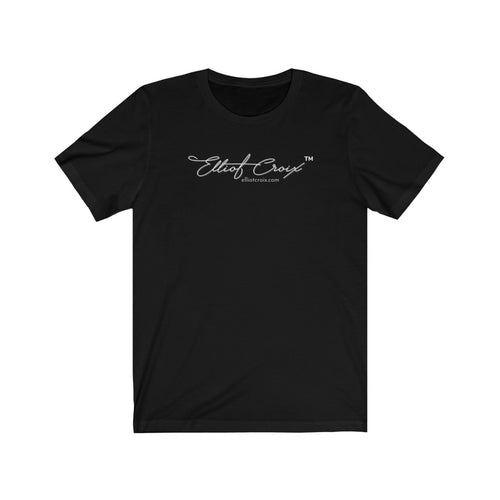 Elliot Croix Unisex Jersey Short Sleeve Tee (White logo)